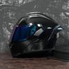 JIEKAI Flip-Up Motorcycle Helmet Women Couples Dual Lens Full Face Scooter Riding ABS Material