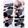 1pair Mountain Bike Handlebar Grips Double Locks on Bicycles Handlebar Grip Nonslip Bilateral Locks Cycling Handle Grips
