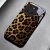 Gold Leopard Print Black Glass Phone Case For Motorola Moto Edge 70 60 Fusion 50 Ultra 40Neo 30 Pro 20Lite 60s 50 Neo Back Cover