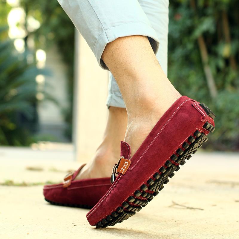 Fashion Fashion Men Shoes Casual Summer Shoes Classic Mens Loafers Elegantes Slip On Mens Flats  Male Driving Shoes Bean Boots