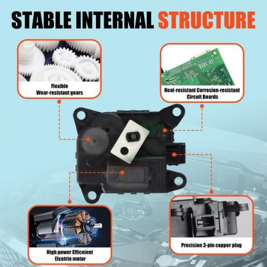 Left Side Air Mix Actuator For 2014- Infiniti Q50 27732-4GF0A 27732-4GF0B