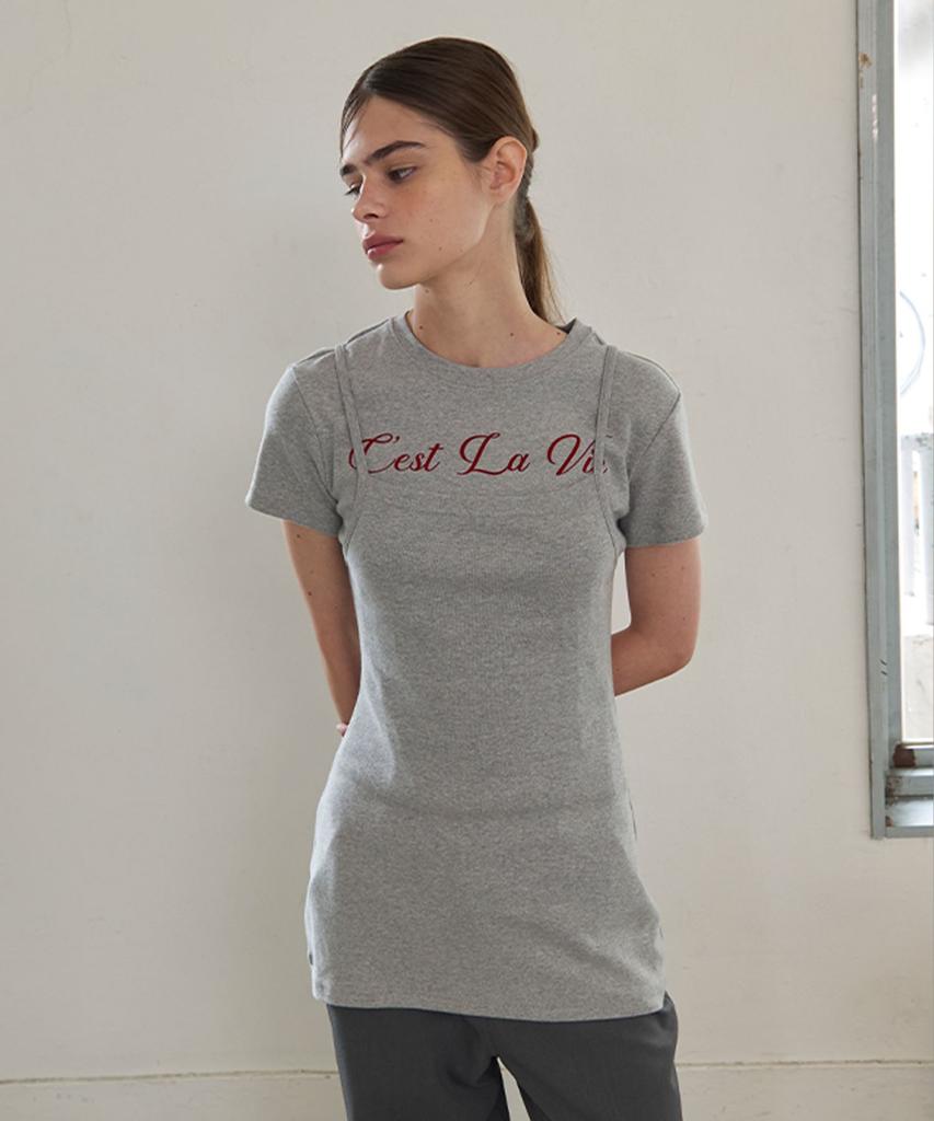 Eine Layered Dress (Charcoal)