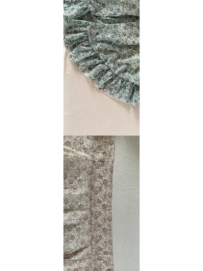 Women's Chiffon Floral Print Irregular Tie-Up Slit Half-Skirt