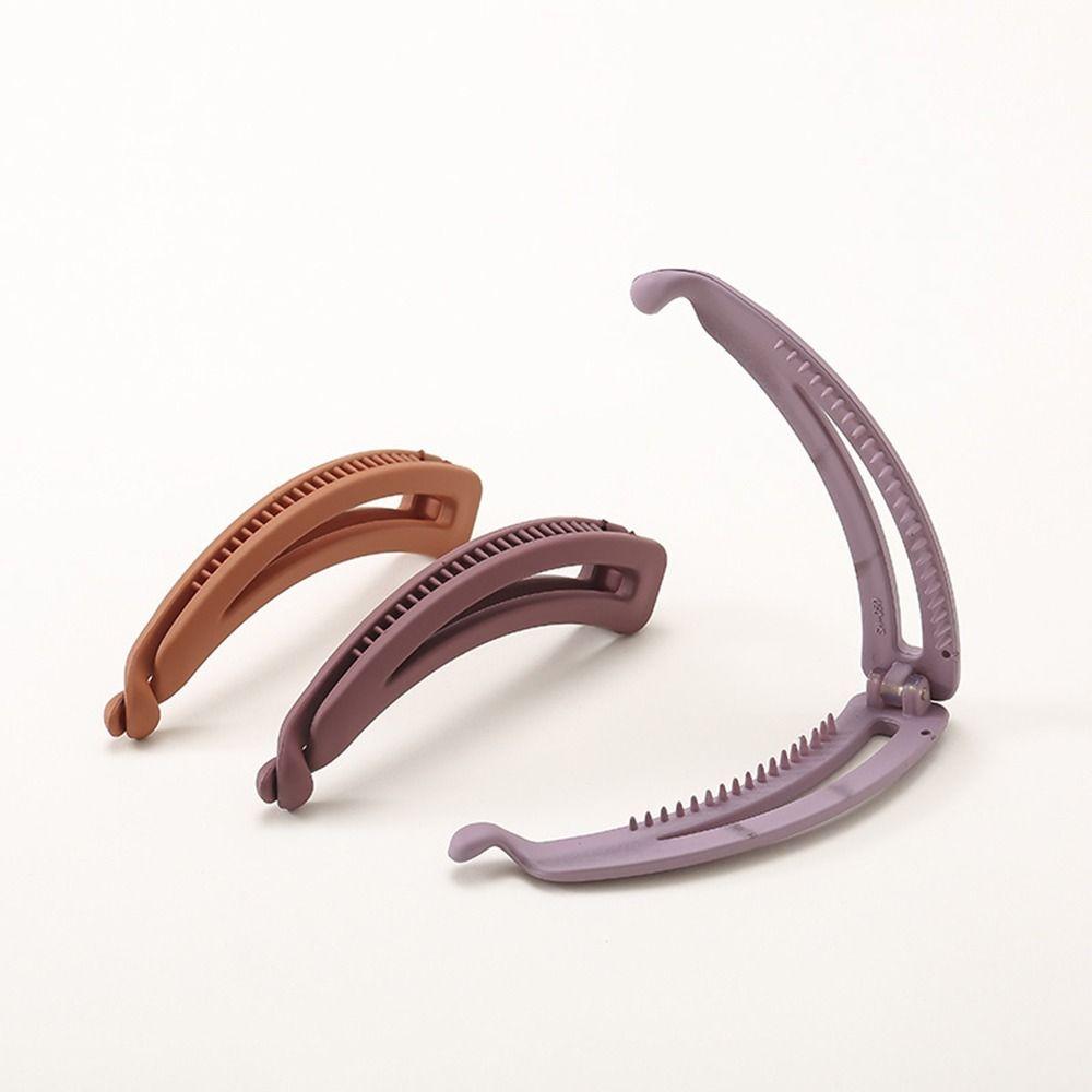 Style Hair Claw For Girl For Women Ponytail Holder Matte Banana Clip Hair Accessories Vertical Clip