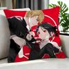 Anime Kaguya-Sama Love Is War Cushion Cover Cushion Cover Set 4Pcs 50X50 45X45 40X40 Pillowcase Decorative Sofa Home Decor