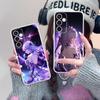 HSR Castorice Clear Mobile Phone Case for Samsung Galaxy S25 S24 S23 S22 S21Plus FE Ultra Colorful Cover