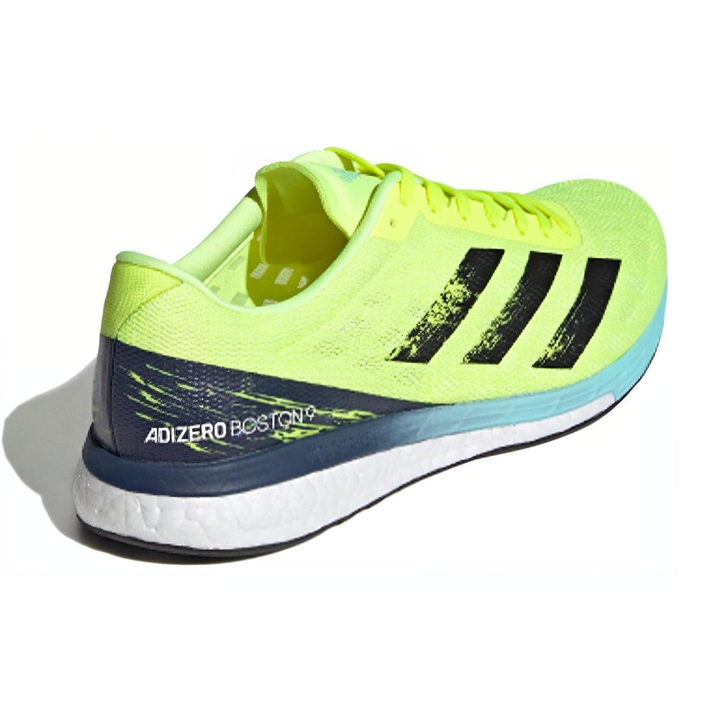 adidas Adizero Boston 9 Zonnegeel Heren Sneakers Kernzwart HelderAqua H68740