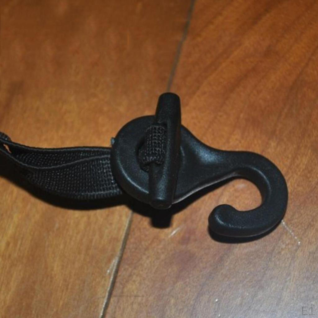 10 szt. Plastikowych haczyków do sznurka amortyzującego Końcówki do elastycznej taśmy do wiązania liny - uniwersalne