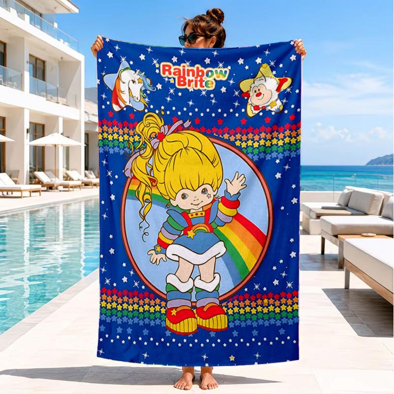 Rainbow Adventure Beach Towel, Microfiber Beach Towel, Perfect For Pool, Beach, Travel, Home Decor Beach Party Fan Gifts