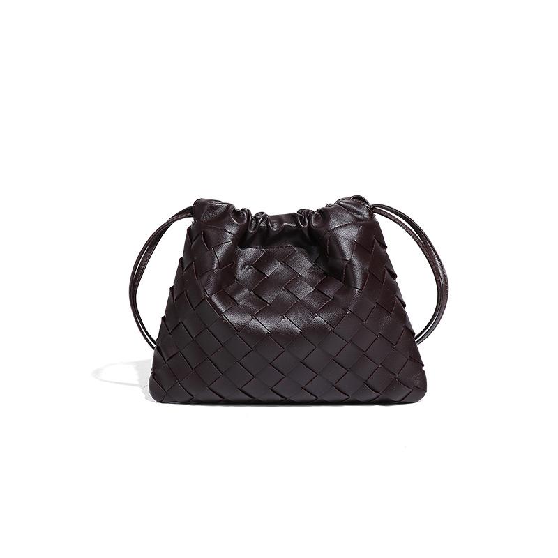 Checkerboard Garbage Bag, Fashionable Cloud Bag, Hand-woven Bag, Mini Cute Single-shoulder Crossbody Women's Bag