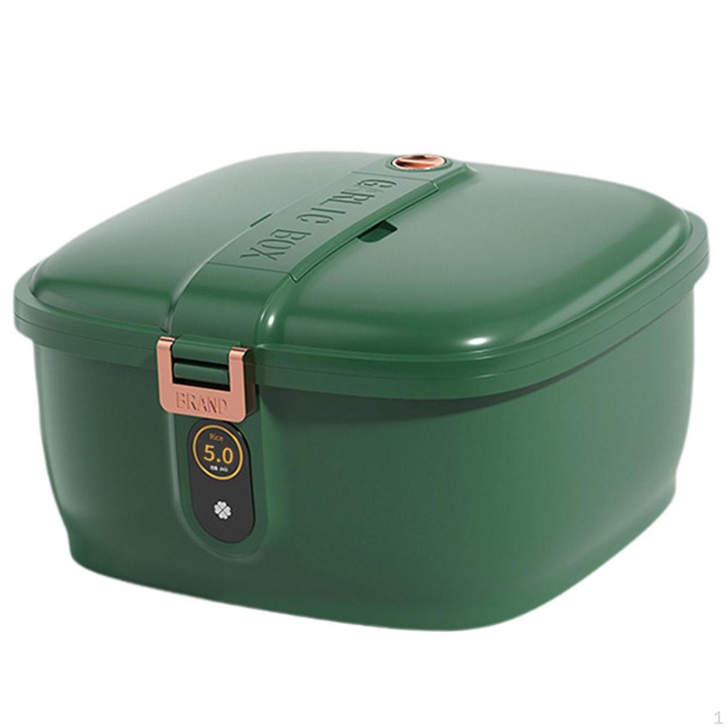 Contenitore per Riso Cereali Storage Secchio Dispenser Verde Dispensa Negozio Scatola Cibo per Animali