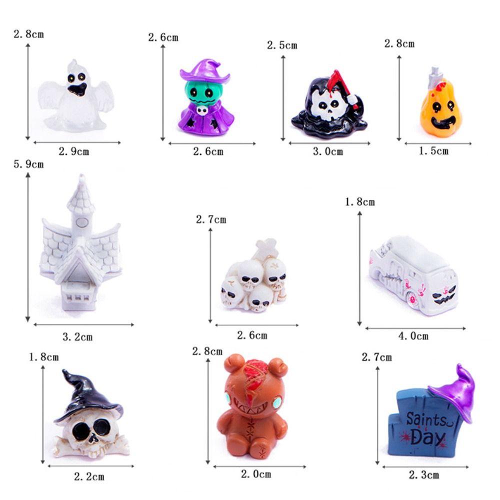 Castle Car Wizard Halloween Miniature Figurine Desktop Knick-knack Festival Supplies