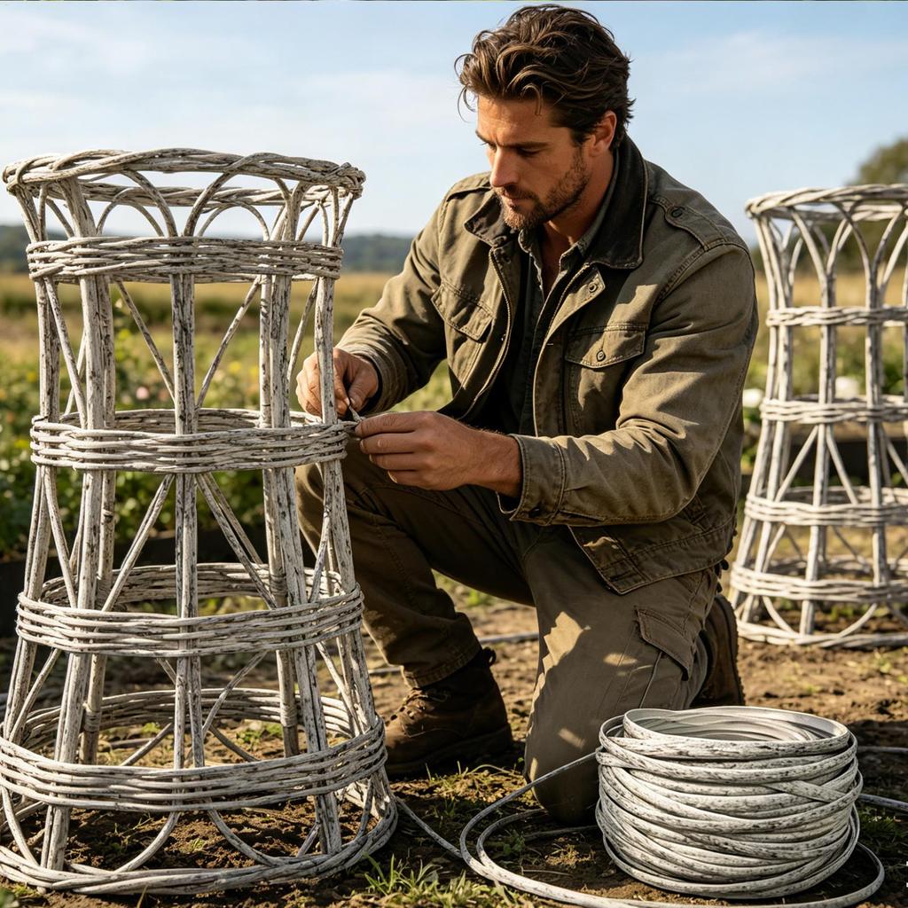 120Ft PE Gradient Flat Synthetic Rattan Material Roll Handmade Weaving Rope Repair Furniture Bed Sofa Chair Table Basket