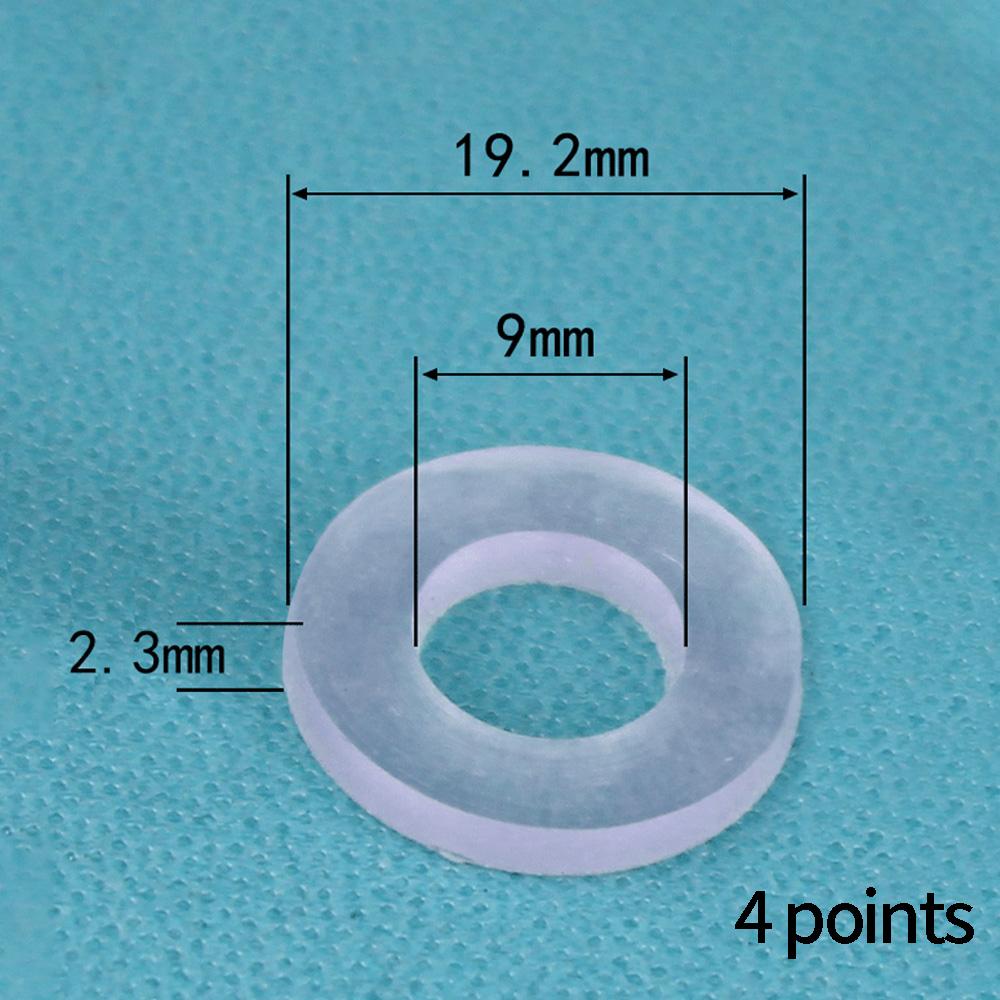 High Quality Tap Washers Parts 4 X 3/4 Inch 50 Pack Hose Rubber Washers Seals Shower Head Transparent Waterproof