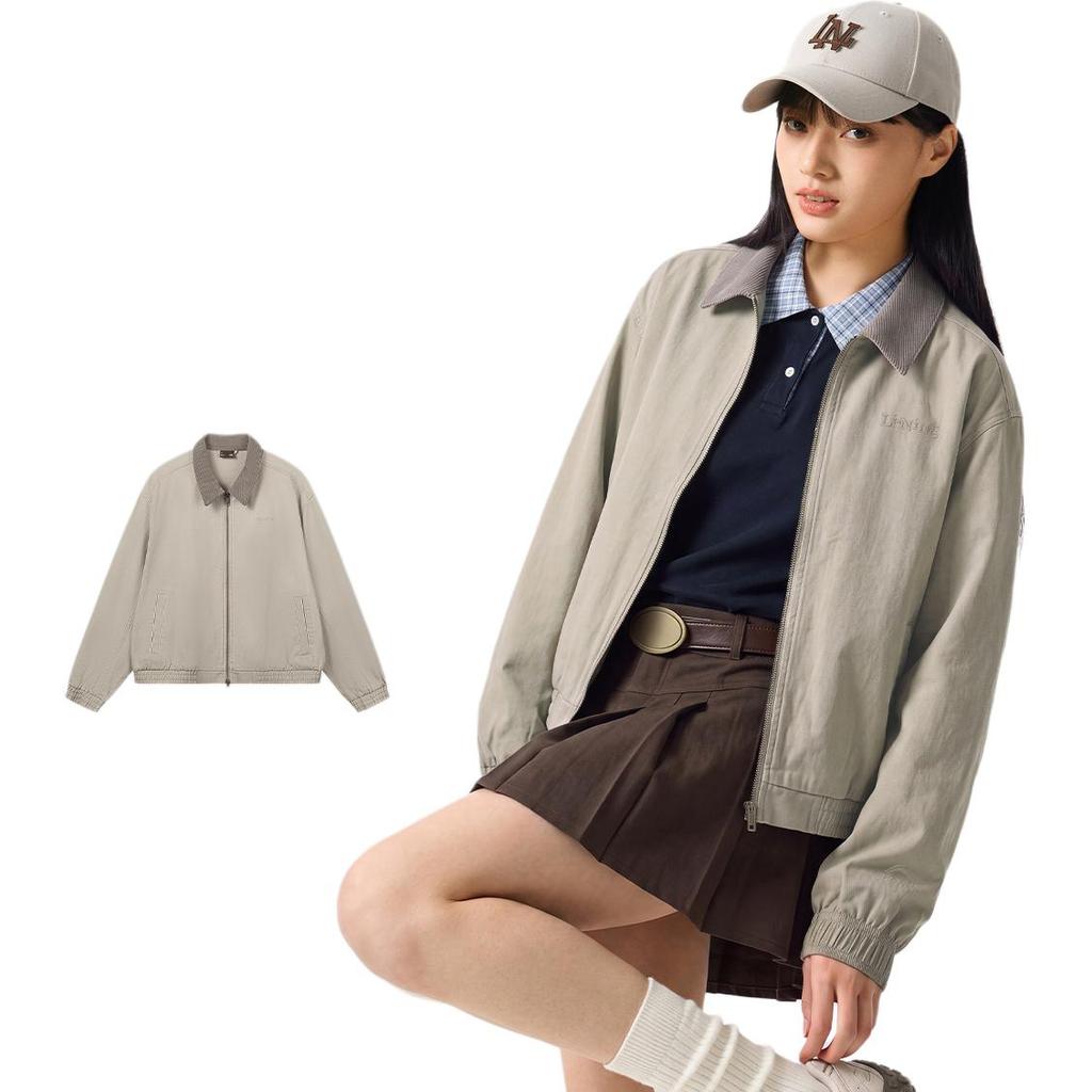 Men's Li-Ning Sports Life Collection Jackets Unisex Muted Grass Lapel Moderate