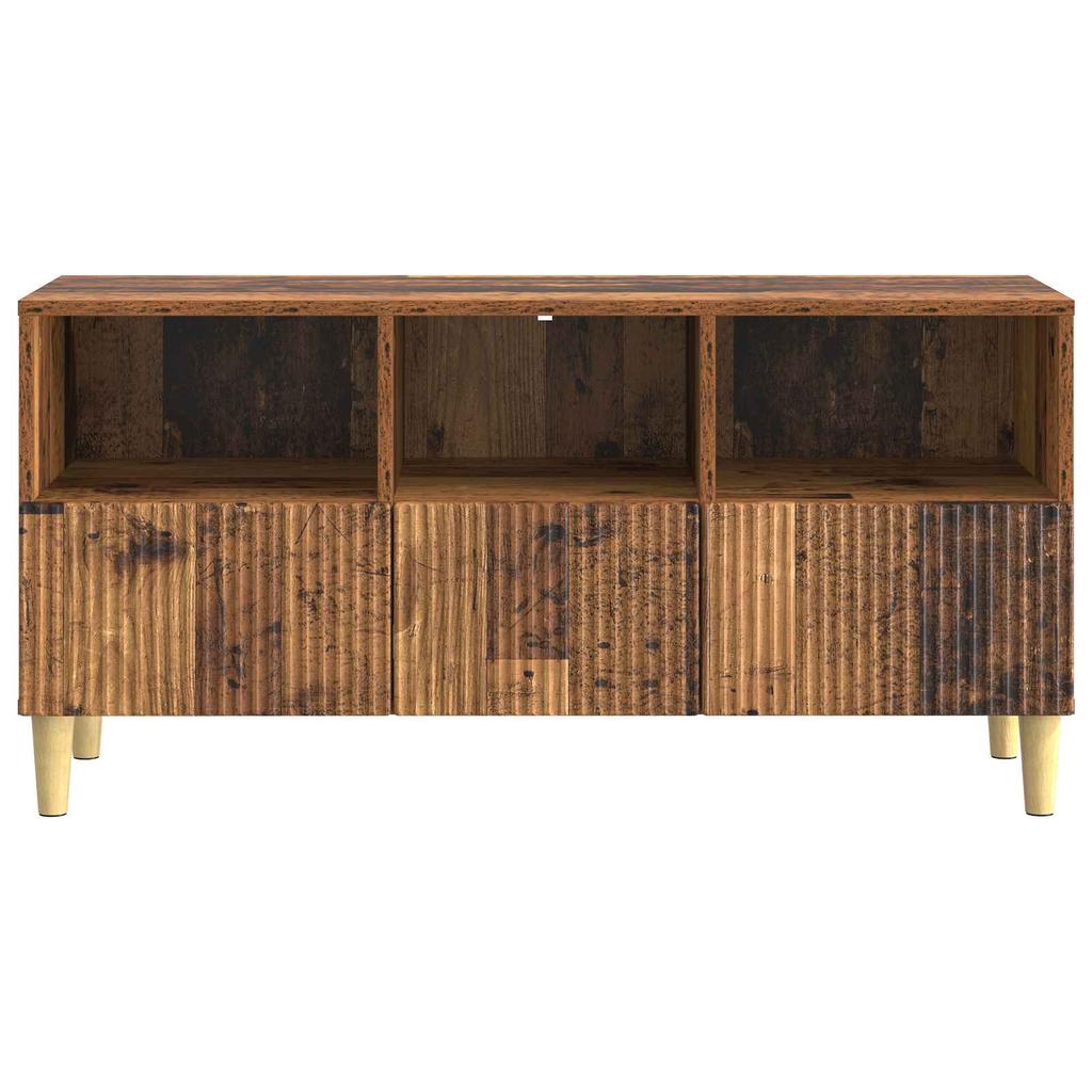 Vintage Style TV Stand Reclaimed Wood Look 102 x 34.5 x 50 cm Particleboard