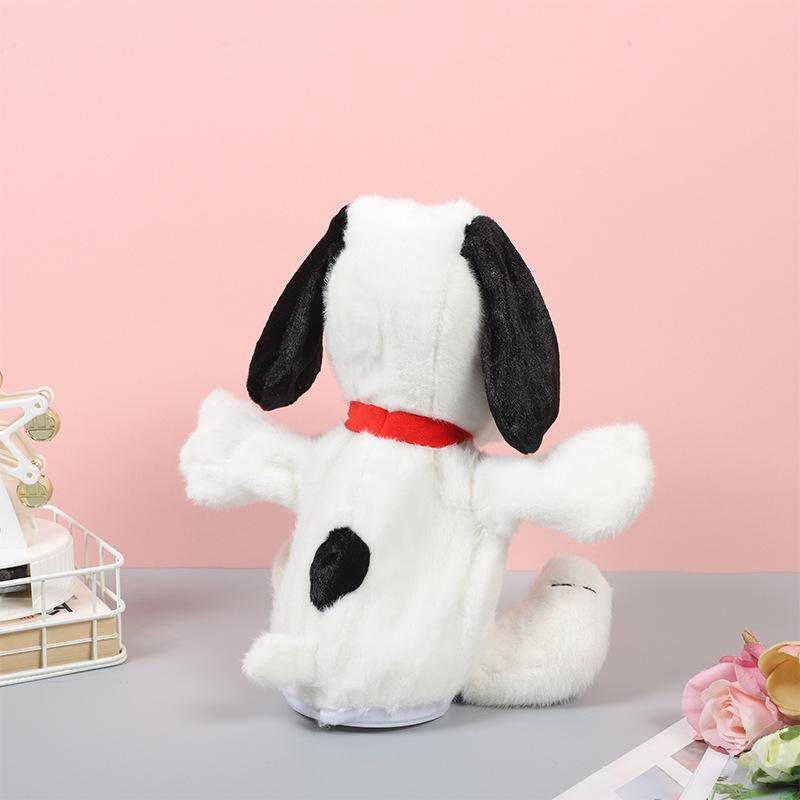 New Glowing Breathing Snoopy Plush Toy Baby Sleep Aid Cute Calming Stuffed Animal Kids Bedtime Gift