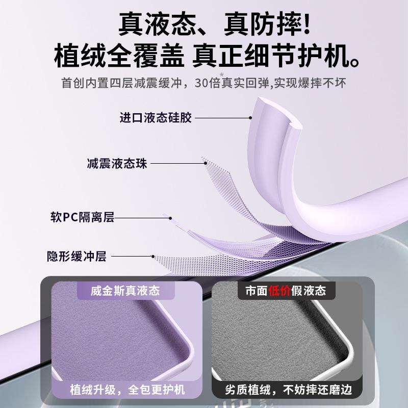 True Liquid Silicone Is Suitable for Xiaomi Mi 11 Mobile Phone Case, the New Xiaomi11pro Skin-friendly Flocking Silicone Protective Cover.