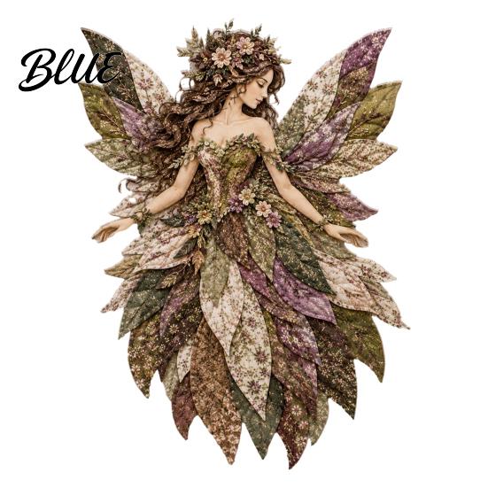 Artistic Patchwork Project Craft Kit Layered Fabric DIY Kit Flower Fairy Sewing Floral for Adults