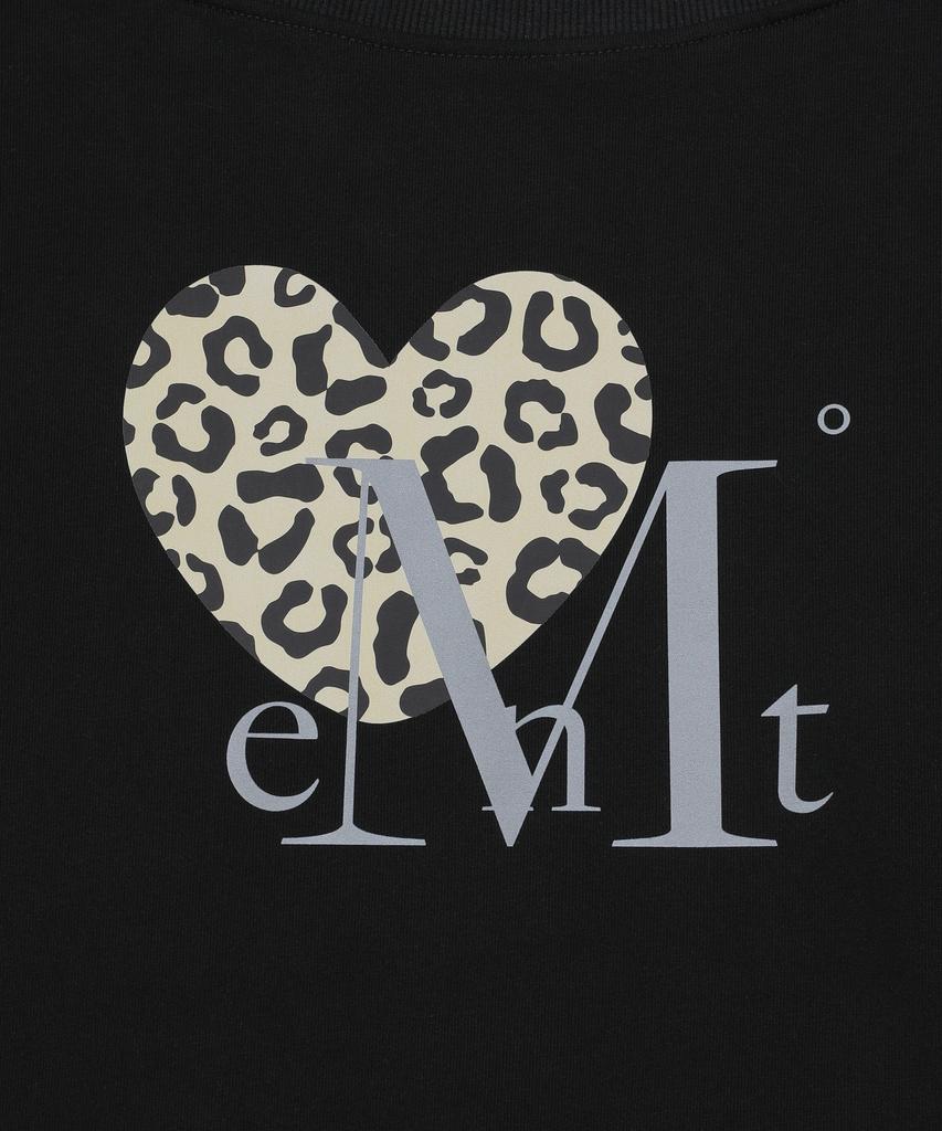 MUCENT Sierra Leopard Heart One-Shoulder Sweatshirt (2 Colors)