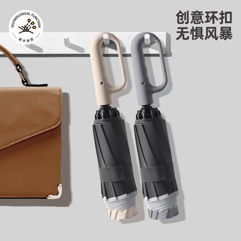 Fully Automatic Folding Umbrella, Weather and Rain, Female Sunshade, Sunscreen Thickened, Enlarged Batch Umbrella, Wholesale Batch Sun Umbrella