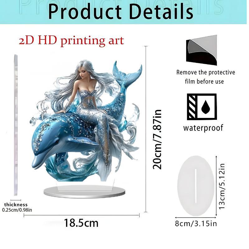2D flaches Acryl-Display-Ornament für Heim- oder Bürodekoration – Geeignet für Tischplatten und Eingangsbereiche