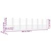VidaXL Panier de Gabion en Forme de U avec 8 Poteaux Barrière de Jardin Clôture en Mur de Panier Décoration Extérieur Fer 151295