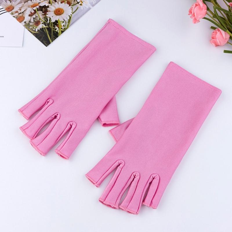 Gloves For Gel Nail Lamp Shield Gloves For Gel Manicure Fingerless Glove Nail for Protection Radiation