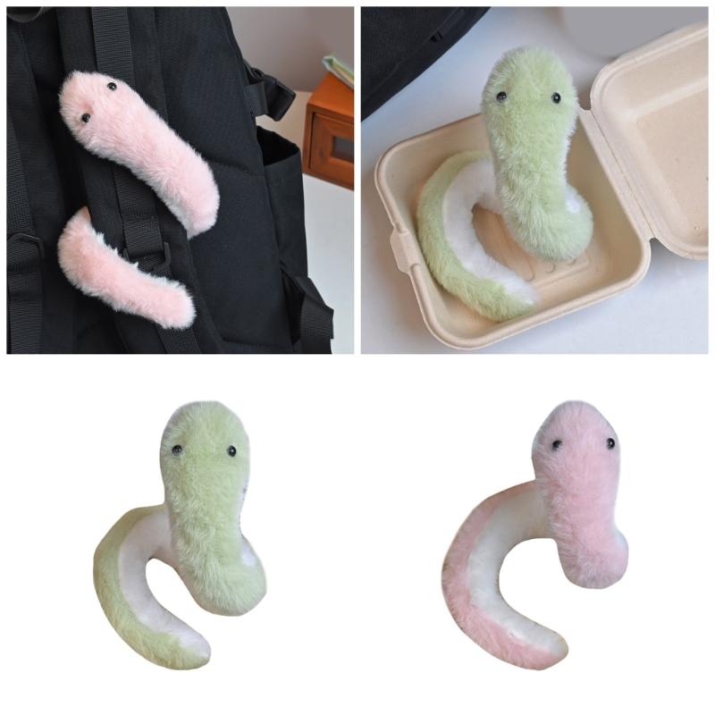 Snake Year Mascots Plushie Stuffed Animal Plush Toy Zodiacs Snake Plush Dolls Little Snake Ornament for Home Decorations
