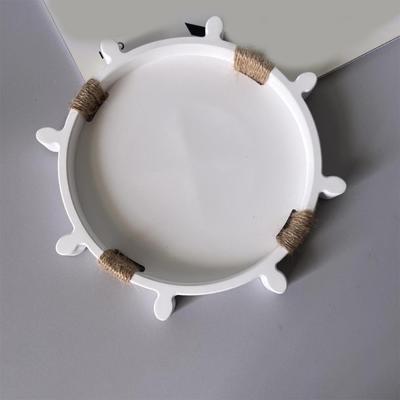 Rudder Resin Tray Moulds for Epoxy Resin Candle Holder Jewelry Tray Storage Dish Sailing Helm Resin Plate Silicone Molds
