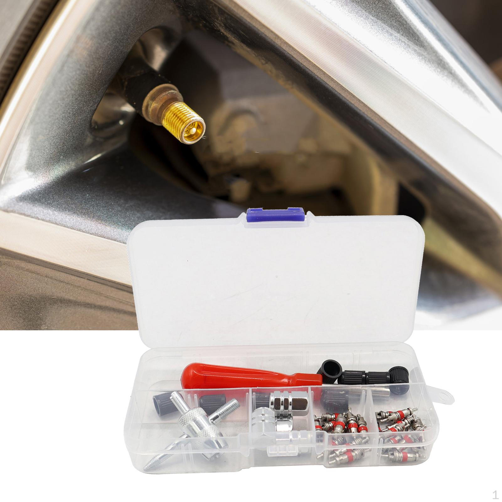

Tire Valve Stem Puller Tools Set Repair Tool Rustproof with Storage Box