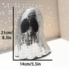 Halloween Retro Disco Silver Ghost Fashion Mirror Ball Ghost Statue Home Halloween Party Decoration Ornaments