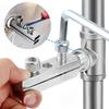 1 Set of Adjustable Metal Pipe Breaker Removal Tool Kit, Faucet Quick Thread Extraction Tool, 4mm and 6mm Nut Universal Extractor, Disassembly Tool