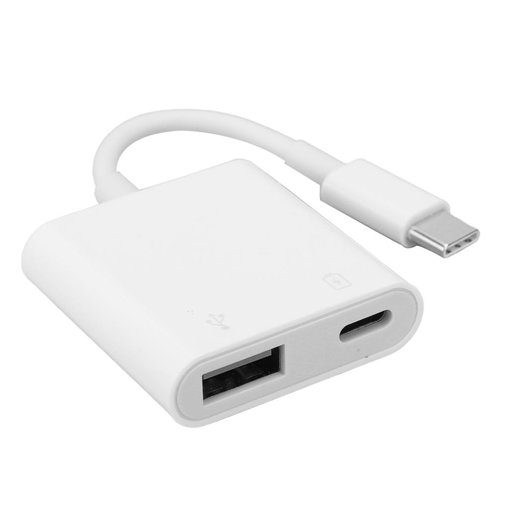 OTG Adapter TypeC To USB3.0 2 In 1 Converter Charging Cable Free Drive Connect Hard Disk Camera Keyboard