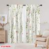 2pcs,2D Plane Printing Popular Curtains Floral Harmony(1) Versatile Polyester (without Rod) Festive Perfect for Bedroom Living