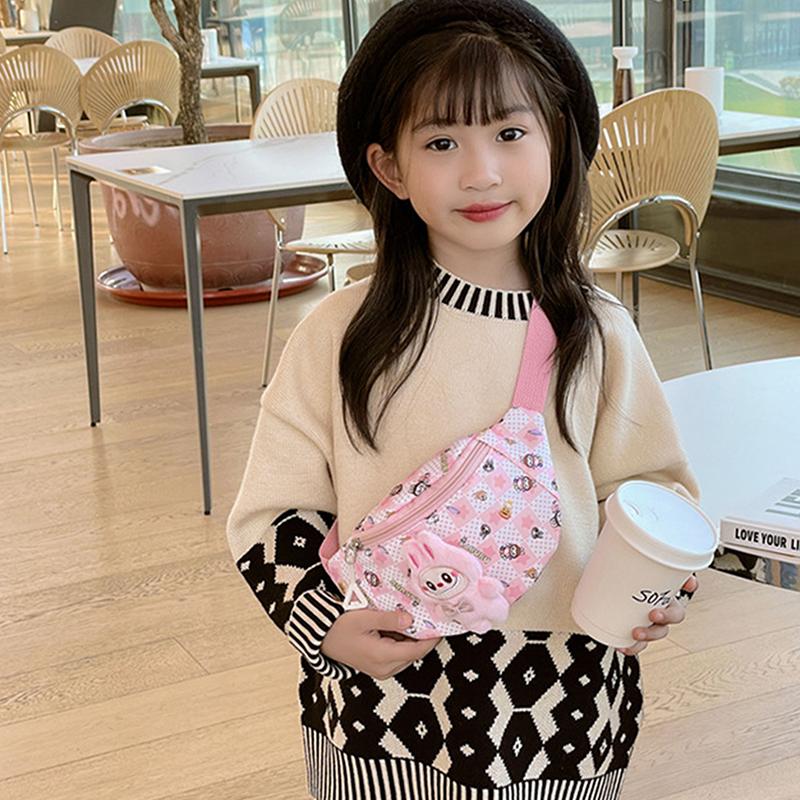 Kawaii Crossbody Bag Kids Chest Bag Cartoon Cute Backpack Casual Outdoor Travel Wallet Waist Bag Gift