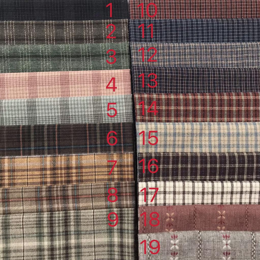 Lattice series DIY Japan Little Cloth group Yarn-dyed fabric,for sewing Handmade Patchwork Quilting ,For Sewing Doll clothes