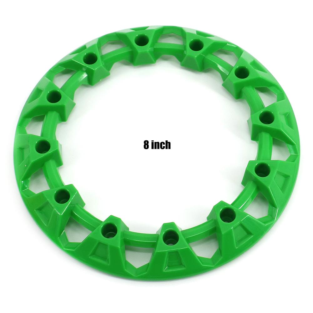 2Pcs 8-inch ATV Wheel Trim Hub Protection Decor Rim Cap Universal Vehicle All Terrain Wheel Plastic Cover Fit 8 Inch Tires