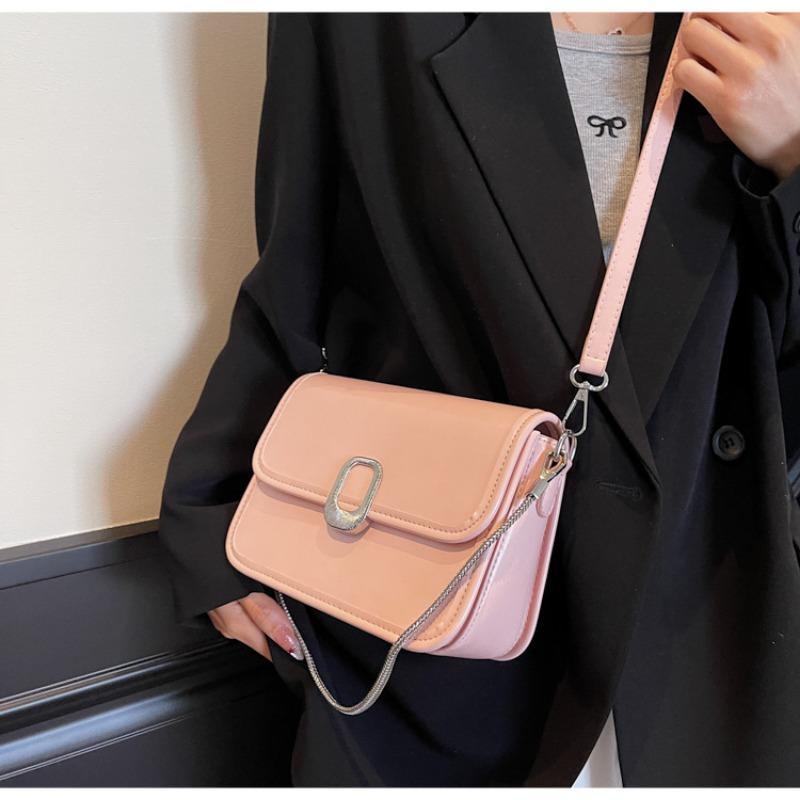 Portable Bowling Bag Women's New Spring and Summer Shoulder Messenger Bag High-end Versatile Small Square Bag