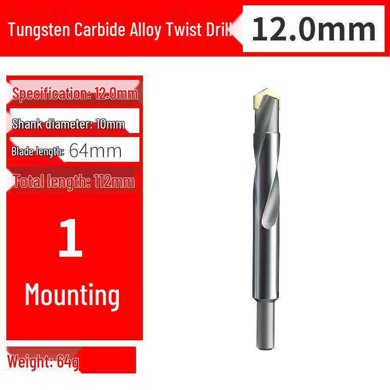 Premium Tungsten Steel Alloy Drill Bit - Super Hard, Stainless Steel Twist for Drilling