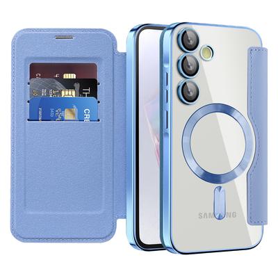 Για Samsung Galaxy A35 5G Θήκη Ηλεκτρολυτική Επικάλυψη Αποκλεισμός RFID Θήκες Καρτών Μαγνητική Θήκη Τηλεφώνου