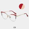 TR90 Classic Transparent Computer Glasses Frame Women Fashion Metal Spring Hinge Eyewear Anti Blue Light Cat Eye Reading Glasses