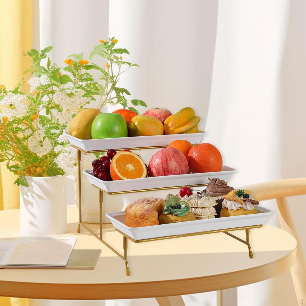 Serving Tray for Fruits And Desserts, Decorative Display Stand, Versatile Reusable
