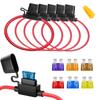 BTtime Fuse Holder Fuse Clip Fuse Box Waterproof Type Flat