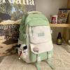 School Bag Junior High School Girls Japanese Ins College High School Versatile Contrasting Color Backpack Niche Design College Student Backpack