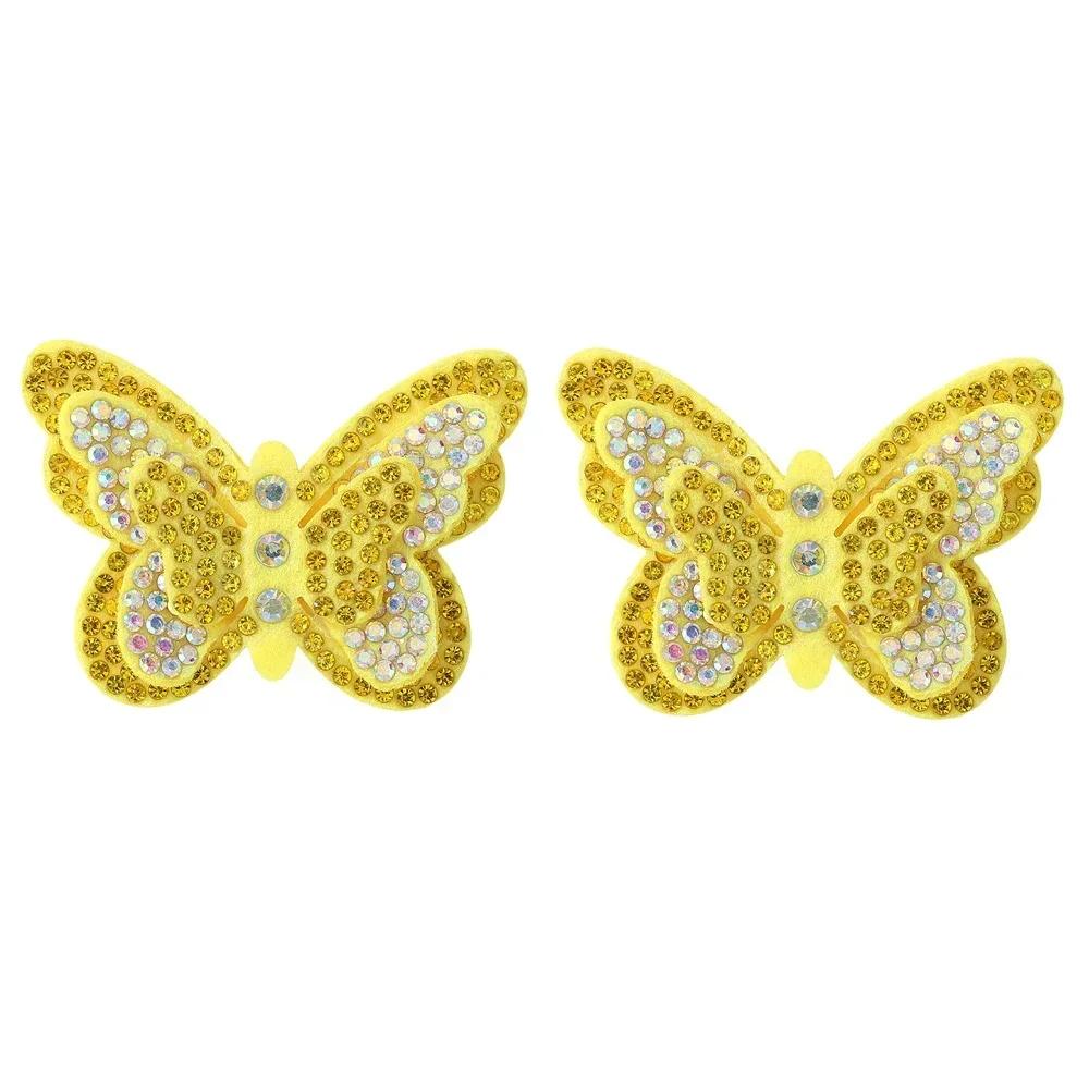 2pcs/lot Exquisite Bow Hairclips with Sequin Hair Bangs Hair Pins Girls Kniting Hairgripes Cute Barrettes Kids Hair Accessories