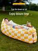 Portable Foldable Inflatable Sofa for Camping and Music Festivals - Quick Inflate In One Minute