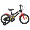 vidaXL Children's Bike 16 Inch for 4-6 Years Old Black Red