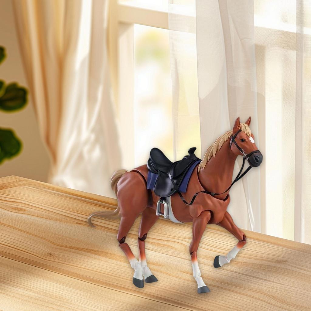 Horse Figure Model Home Decor Doll Toys Gifts Animal Toy Model Diorama Layout Sand Table Layout Decoration Miniature Scenes
