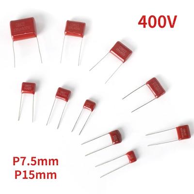 Kondensator CBB 400V Zestaw kondensatorów foliowych polipropylenowych CBB P7.5mm P15mm 103J 223J 473J 684J 105J Elementy elektroniczne Kondensatory